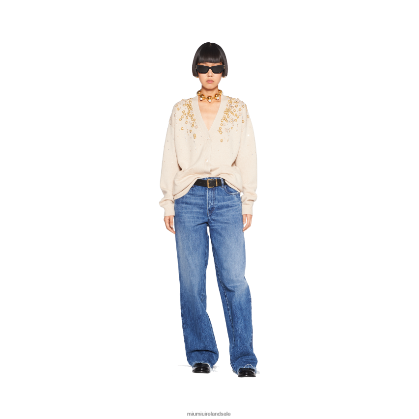 IE Miu MiuReady To Wear Five-pocket Denim Jeans Navy XJN62J1013