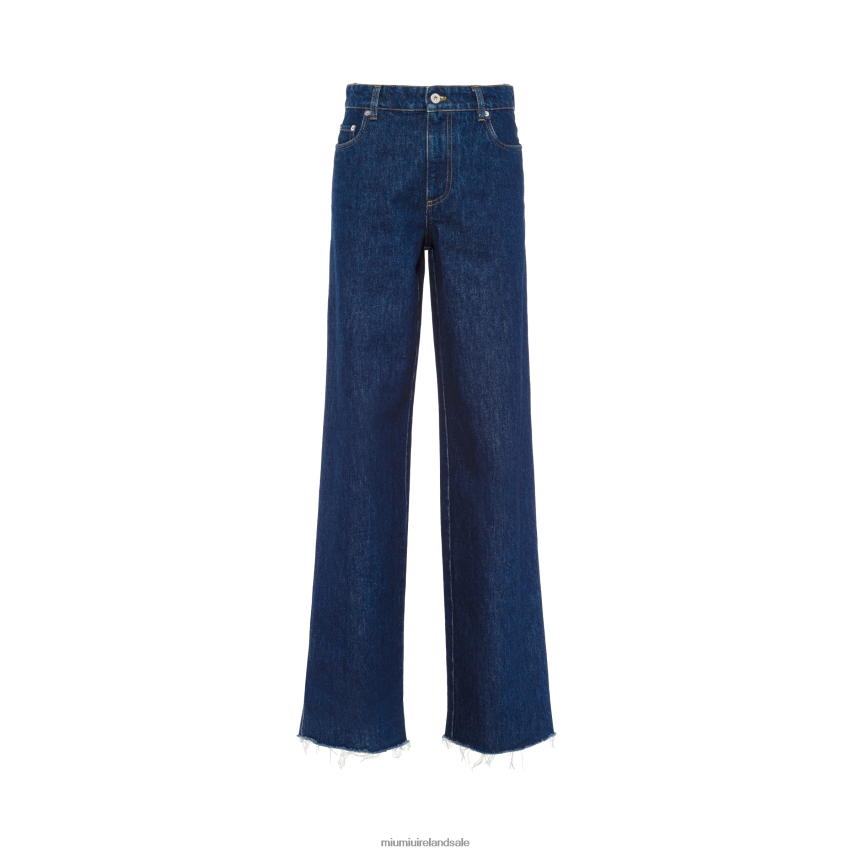 IE Miu MiuReady To Wear Five-pocket Denim Jeans Navy XJN62J993