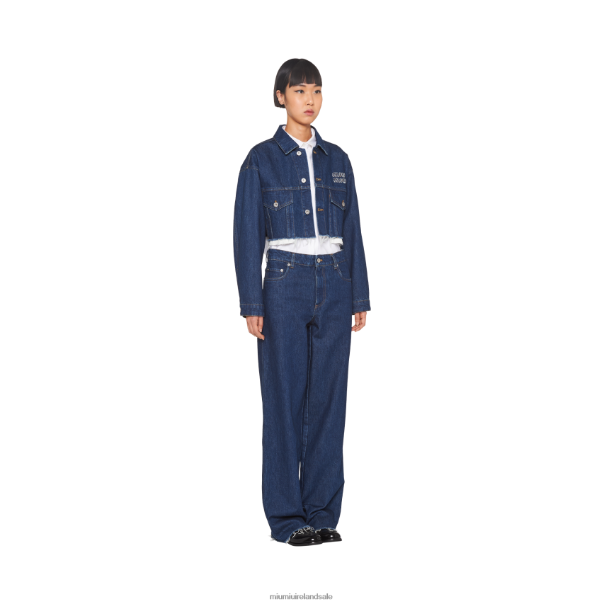 IE Miu MiuReady To Wear Five-pocket Denim Jeans Navy XJN62J993