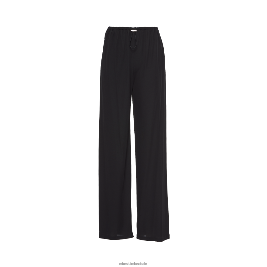 IE Miu MiuReady To Wear Organzine Pants Black XJN62J959