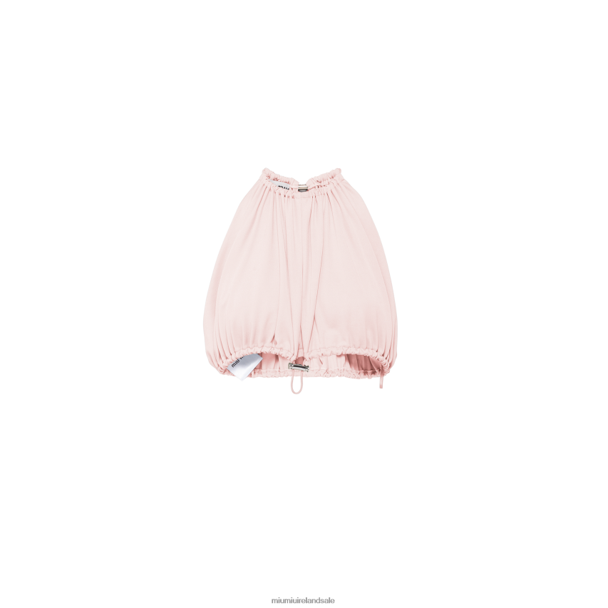 IE Miu MiuReady To Wear Organzine Halter Top Quartz XJN62J600