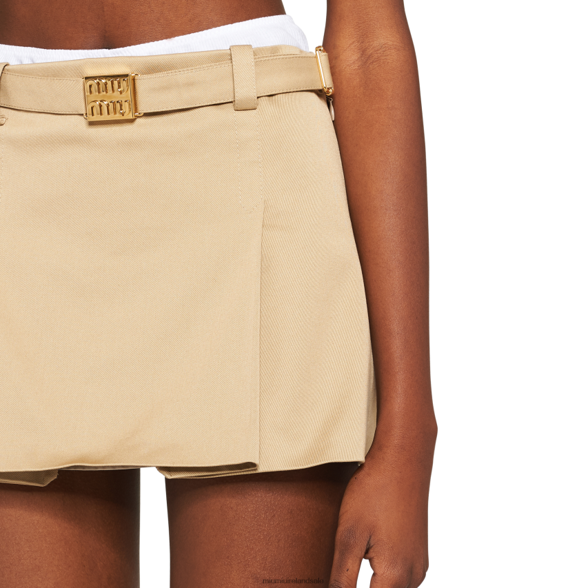 IE Miu MiuReady To Wear Chino Miniskirt Cord XJN62J840