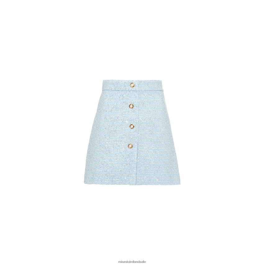 IE Miu MiuReady To Wear Sequined Tweed Miniskirt Astro XJN62J909