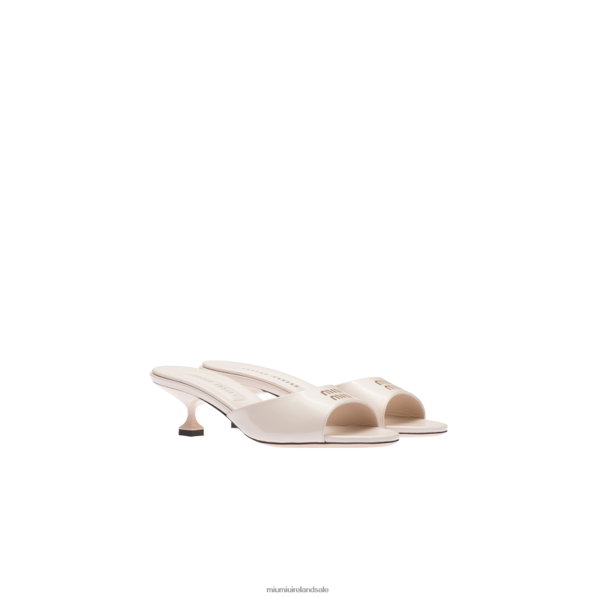 IE Miu MiuShoes Patent Leather Sandals Opal XJN62J217